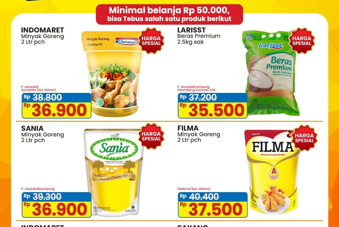 Promo Indomaret Bahan Pokok Serba Murah, Dapatkan Diskon Terbatas Beras Premium Mulai Rp 35 Ribu