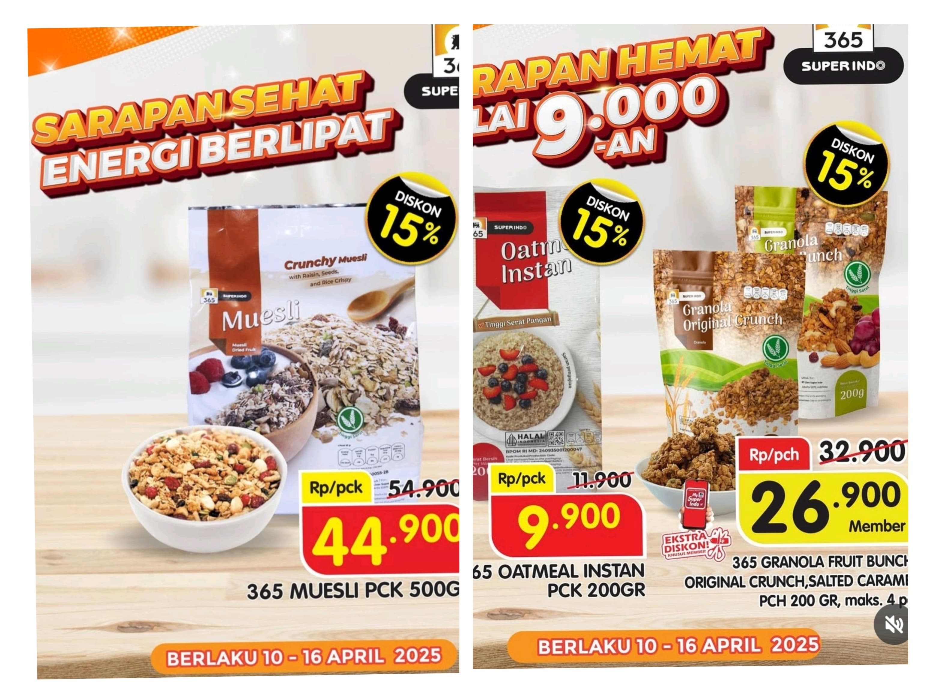 Promo Superindo sampai 16 April 2025 Untuk Sarapan Sehat, Hemat dan Energi Berlipat
