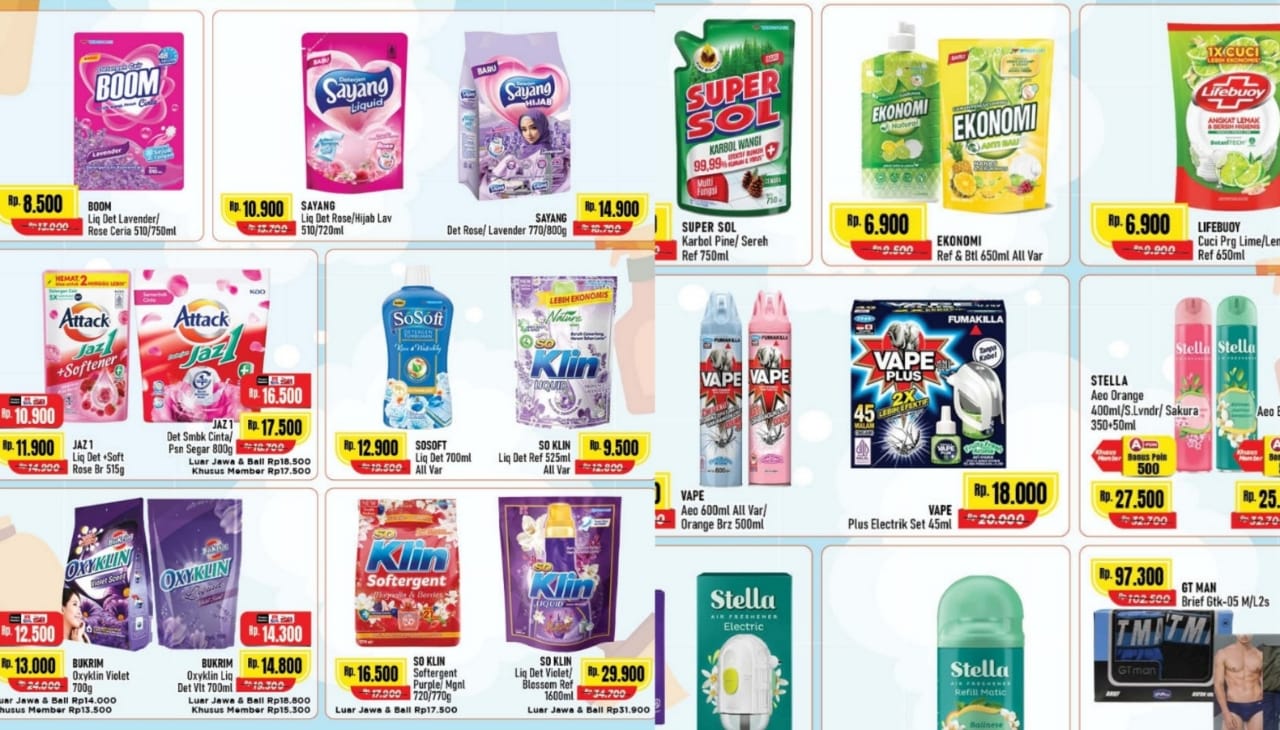 Promo Home Care Spesial 8 Mei 2025 dari Alfamart, Ada Deterjen Hingga Pembersih Lantai