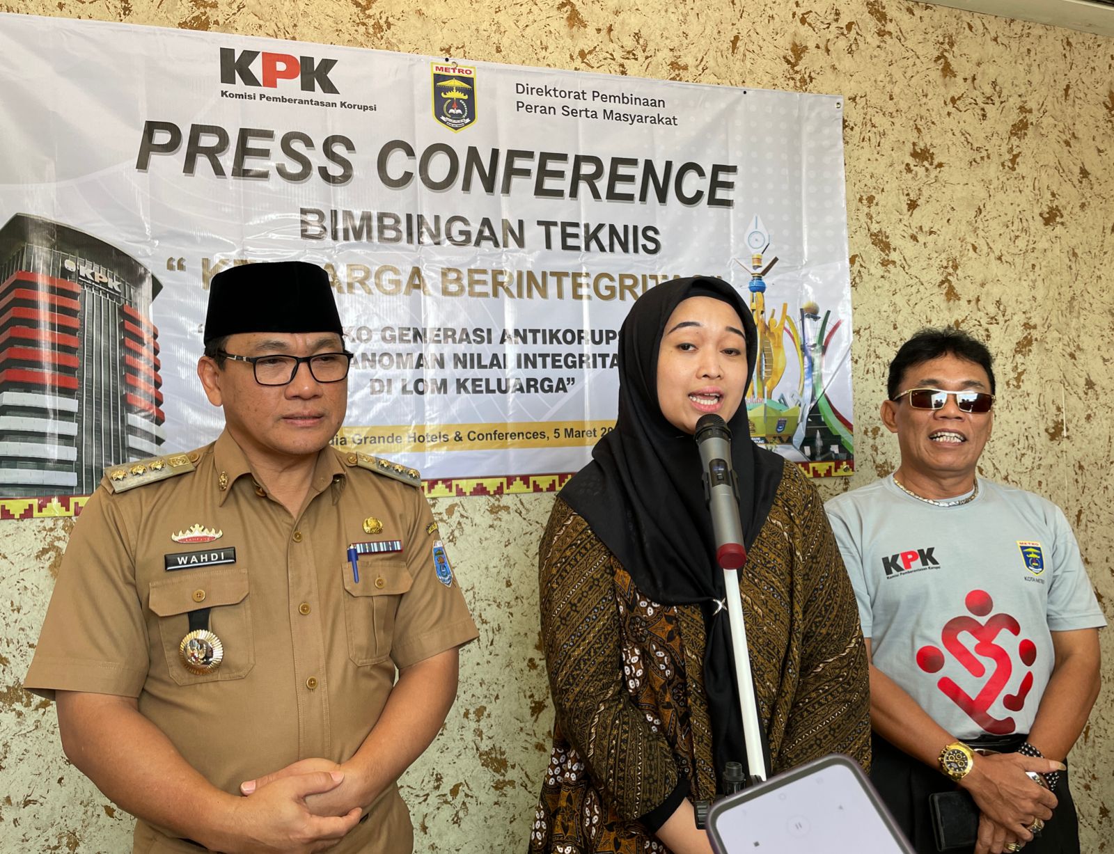 KPK Awasi Pemkot Metro, Siap Berikan Edukasi Keluarga Berintegritas dan Generasi Korupsi