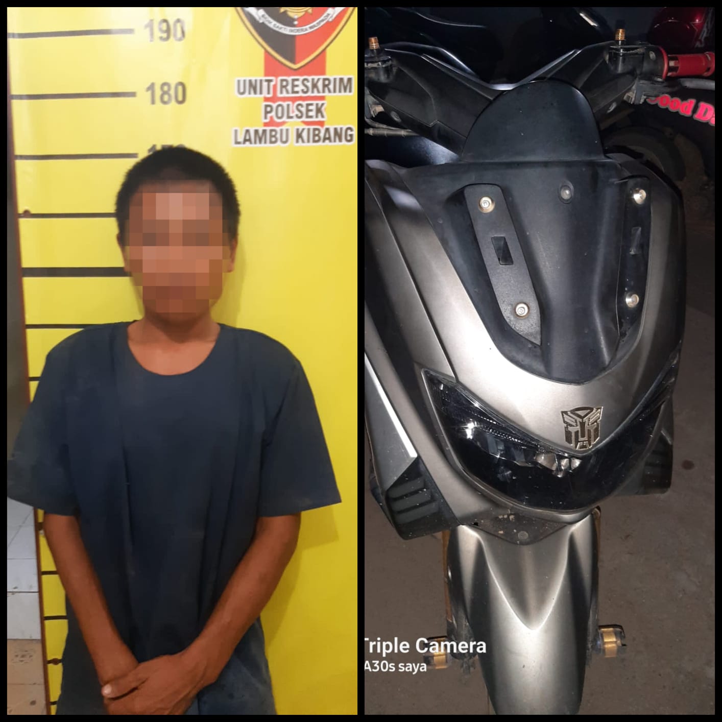 Ketahuan Curi Motor, Pelaku Ini Diamankan Polres Tulangbawang Barat