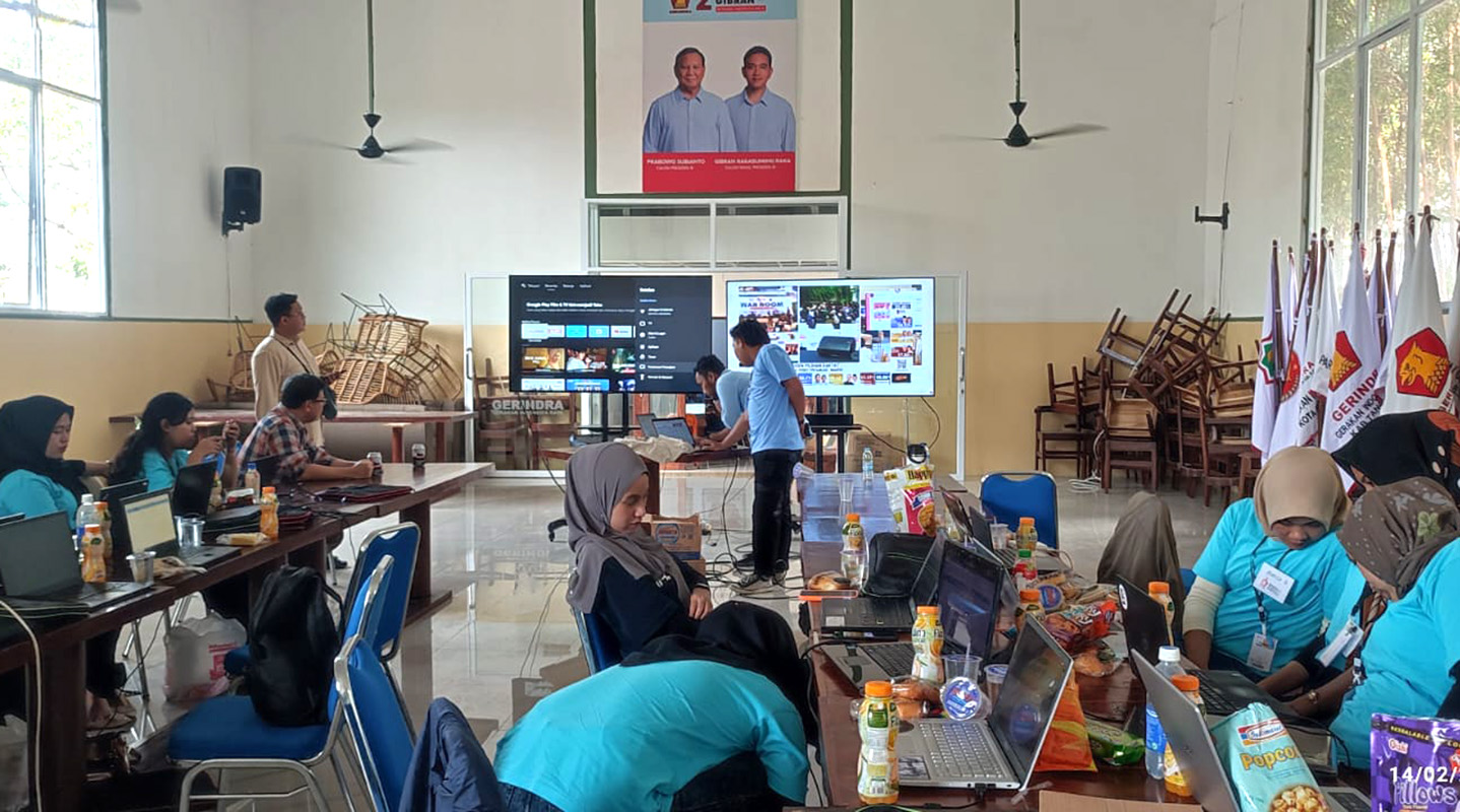 Hasil Sementara Quick Count Bapillu Gerindra, Prabowo-Gibran Menang Telak di Lampung