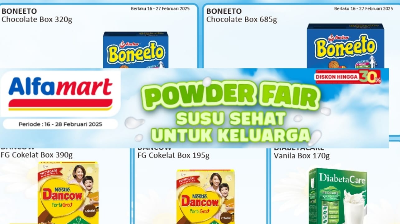 Promo Susu Bubuk di Alfamart, Dapatkan Diskon Hingga 30 Persen, Cek Katalognya