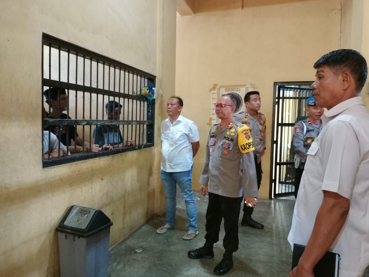 Antisipasi Tahanan Kabur, Polres Tubaba Laksanakan Pengecekan ke Sel