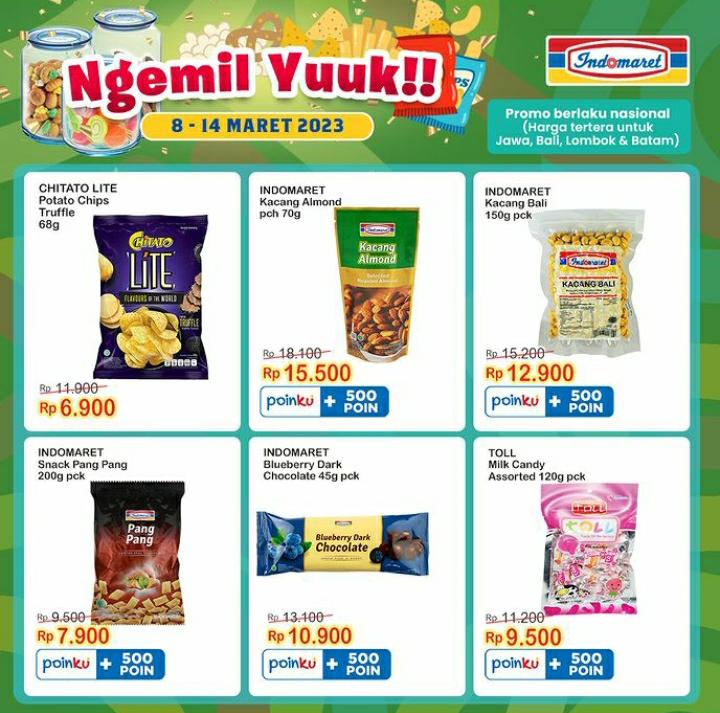 Cek Promo Ngemil Yuuk dari Indomaret, Periode 8 Sampai 14 Maret 2023
