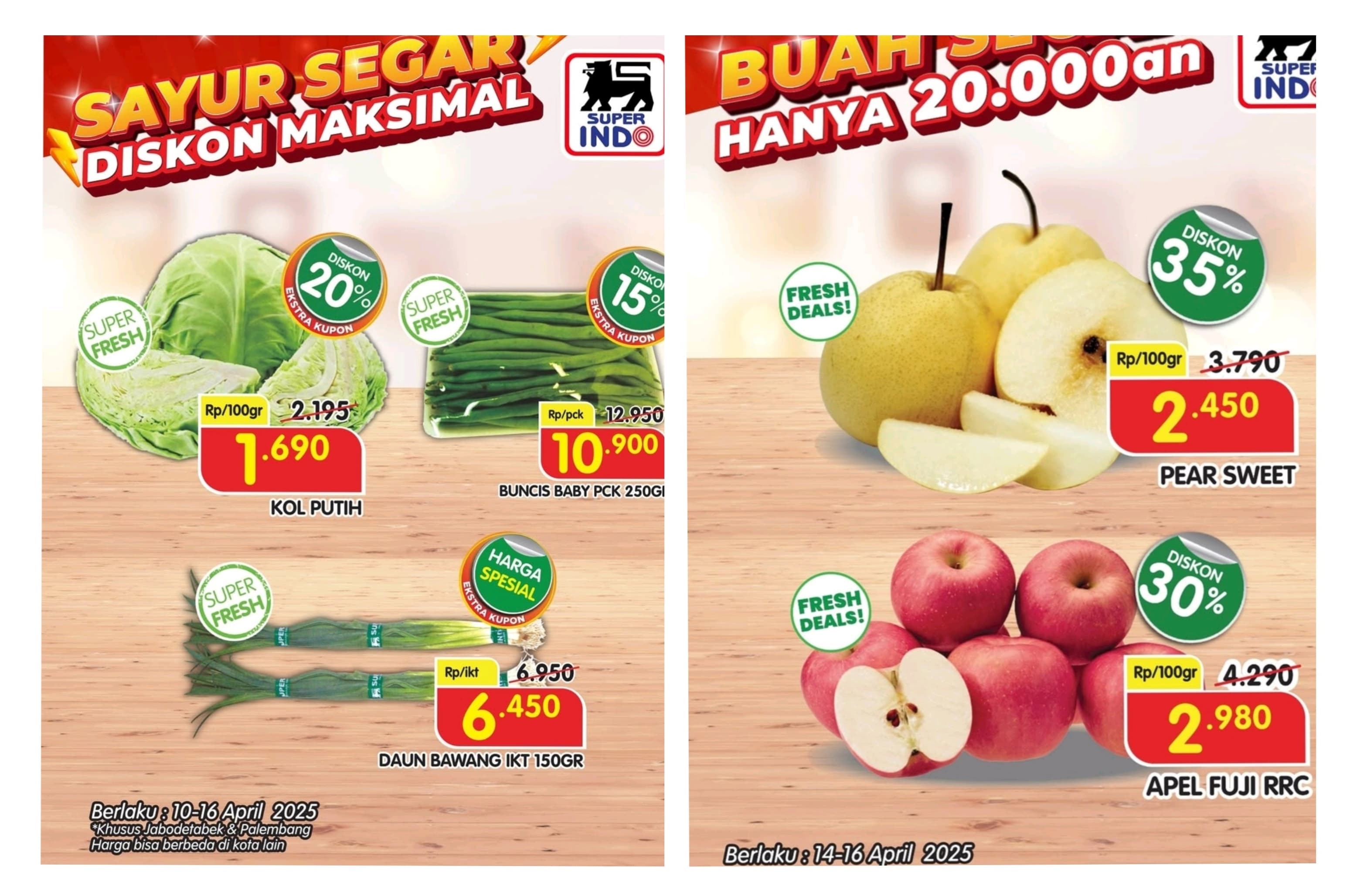 Diskon Maksimal Promo Buah dan Sayur Segar di Superindo, Harga Spesial Hingga Diskon 35 Persen