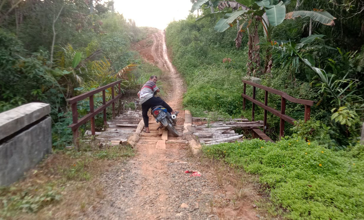 Parah, Tiga Jembatan di Ngambur Rusak Sekaligus