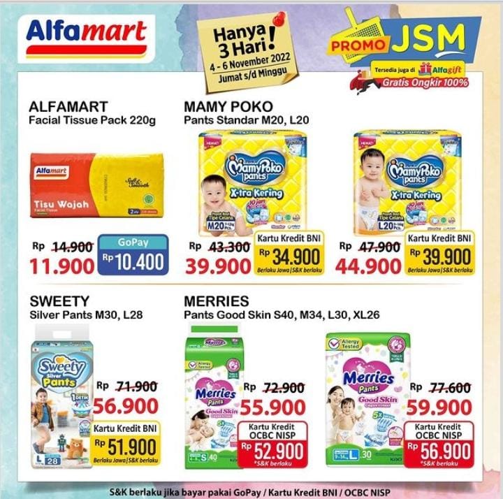 Hadir Kembali Promo JSM Alfamart Pada 4 Hingga 6 November 2022
