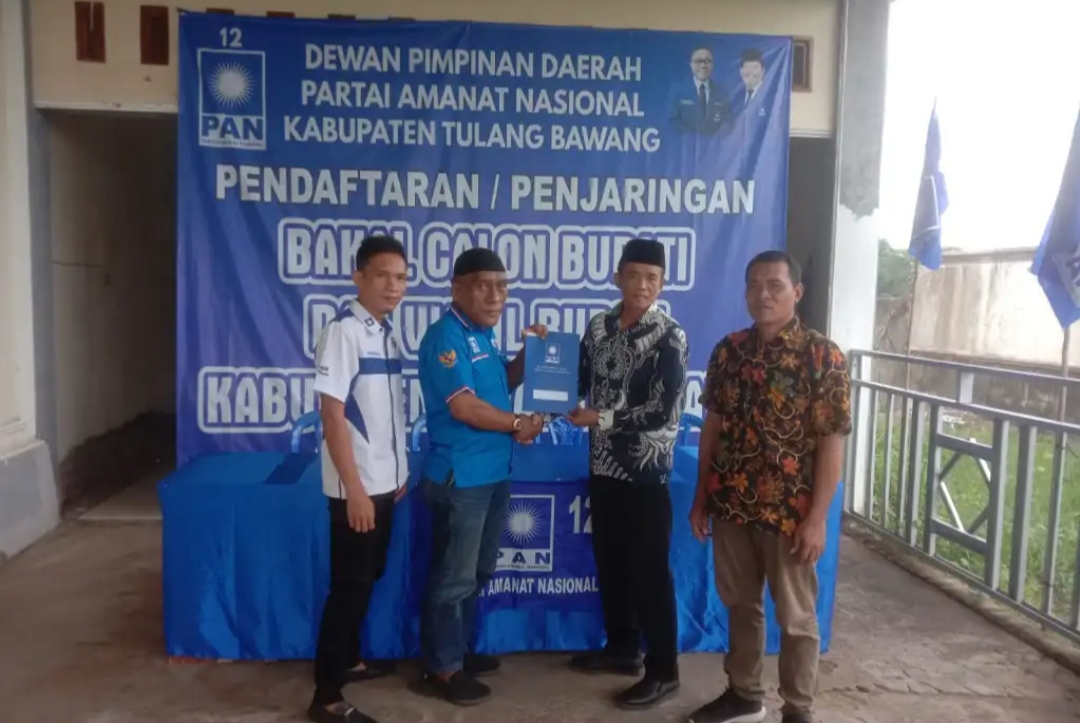 Ketua KONI Tulang Bawang Dapat Rekomendasi Penugasan Dari PAN sebagai Bakal Calon Bupati untuk Pilkada 2024