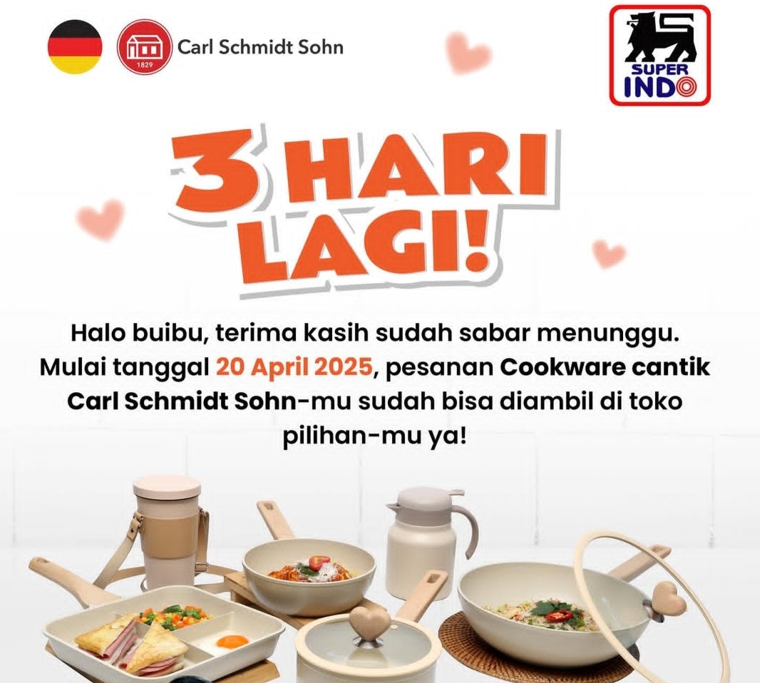 Kabar Gembira buat Emak Emak, Nantikan Promo Cookware Superindo Pada 20 April 2025