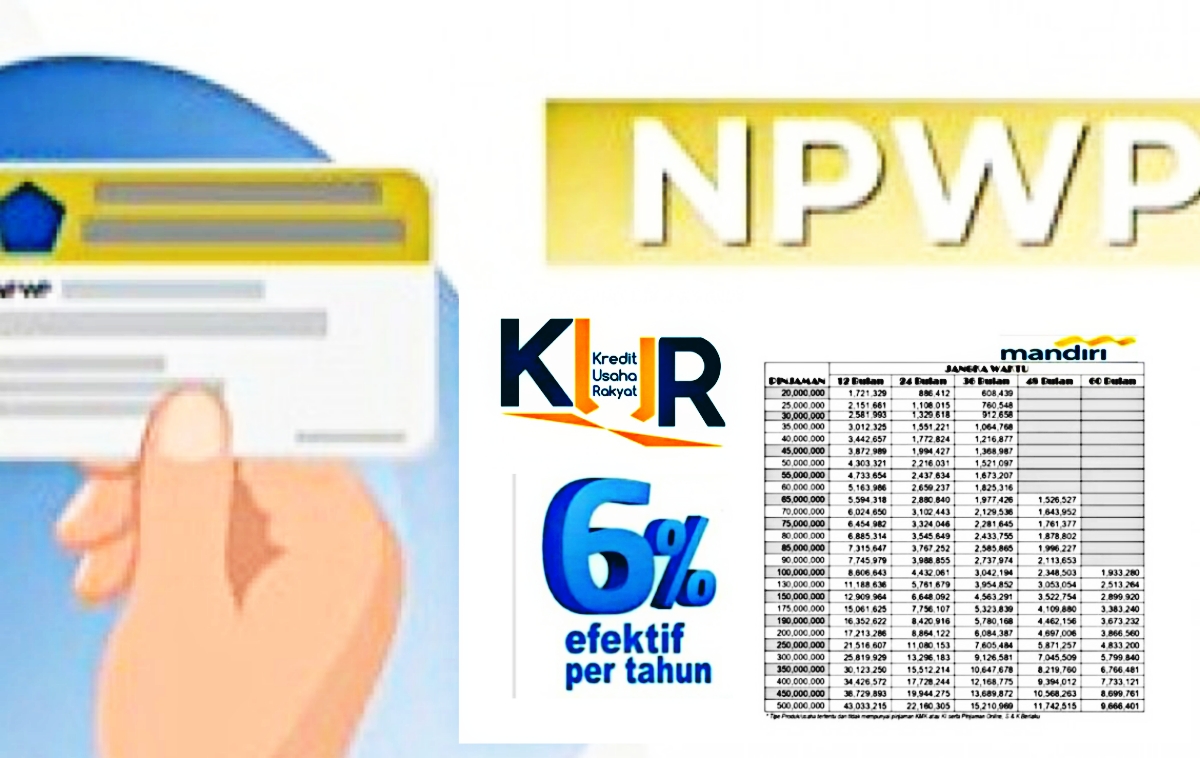 Apakah Pinjaman KUR Mandiri 2024 Harus Pakai NPWP? Cek Syarat Terbarunya