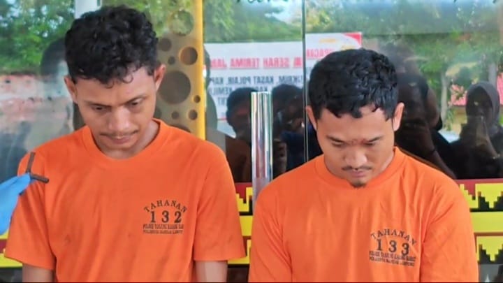 Kecanduan Judi Online, Dua Sopir Angkot di Bandar Lampung Curi Motor Jamaah Masjid Saat Salat