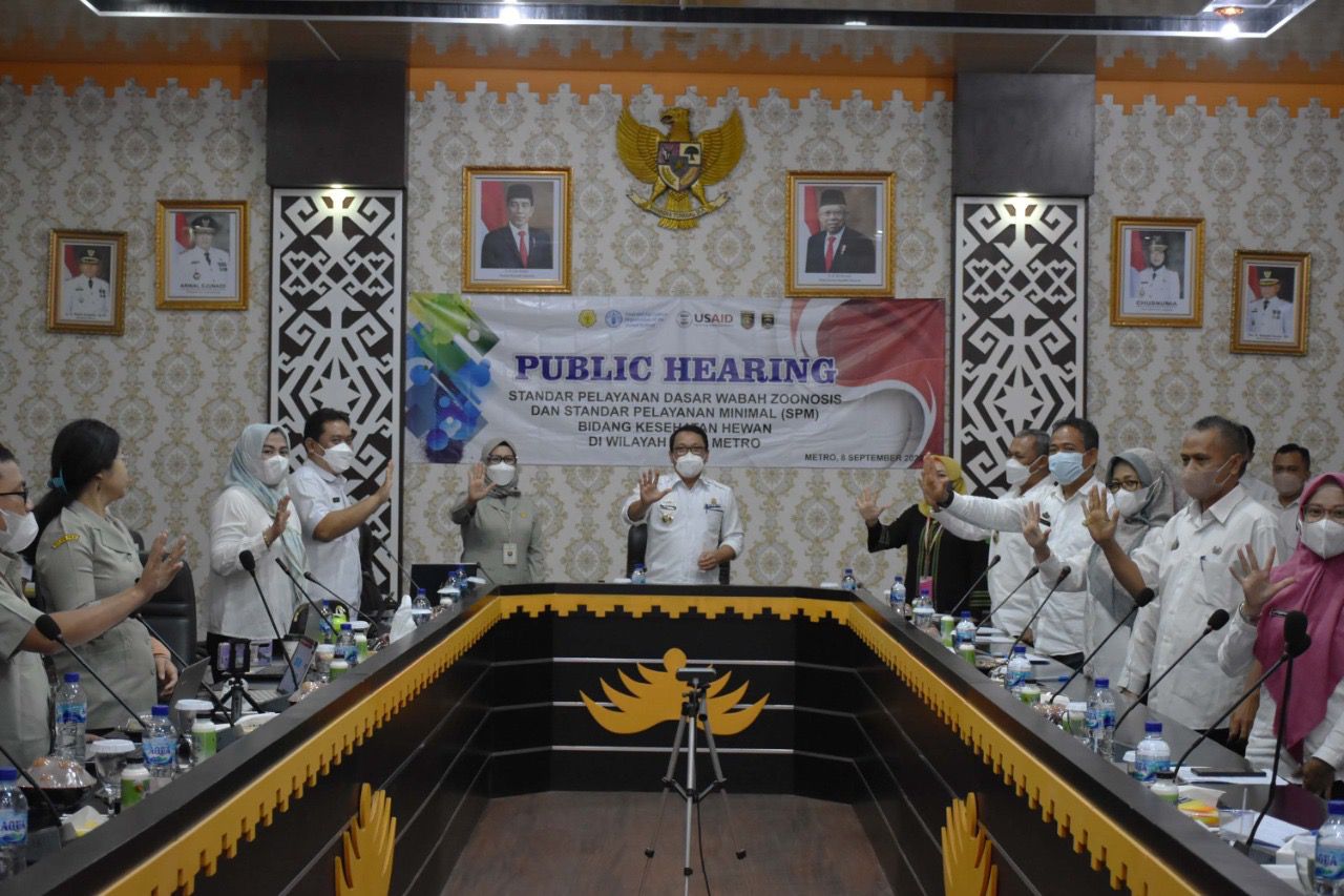 Penyakit Zoonosis Merebak, Pemkot Metro Terpilih sebagai Lokasi Percontohan Kesiapsiagaan Wabah