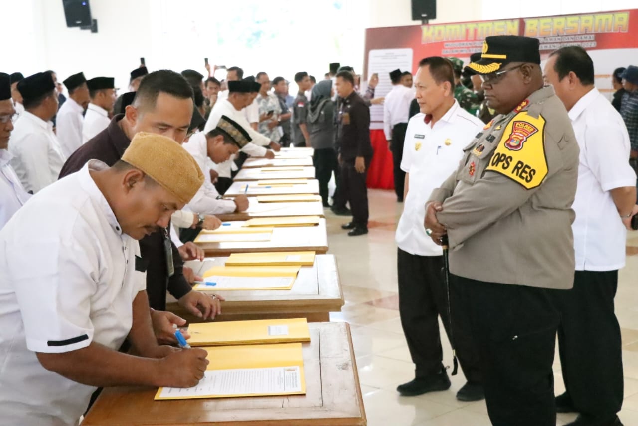 188 Calon Kepala Kampung Tulang Bawang Janji Damai, Berikut 5 Poin Penting yang Ditandatangani