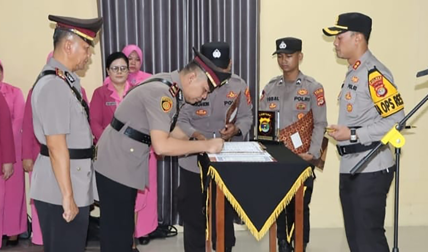 Daftar PJU Baru Hasil Mutasi Polri Polres Pringsewu, Dua Perwira Tukar Posisi