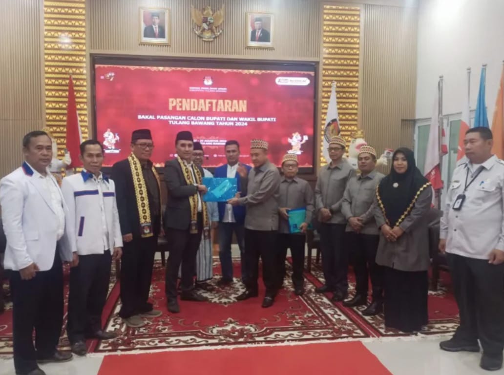 Poros Ketiga Pilkada Tulang Bawang Terbentuk, Hendriwansyah - Danial Anwar Daftar ke KPU Dihari Terakhir