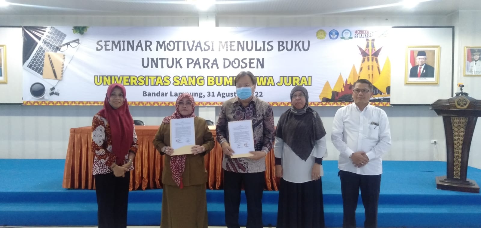 Gandeng FPPTI Lampung, Universitas Saburai Gelar Seminar Motivasi Menulis Buku untuk Para Dosen