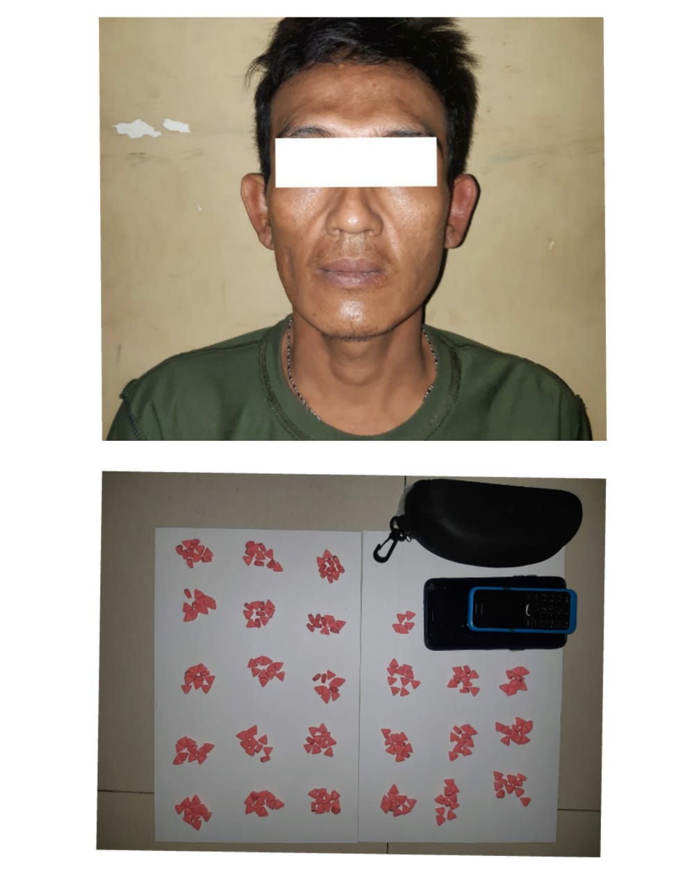 Edarkan Ratusan Butir Pil Ekstasi, Warga Pesawahan Diamankan Polisi