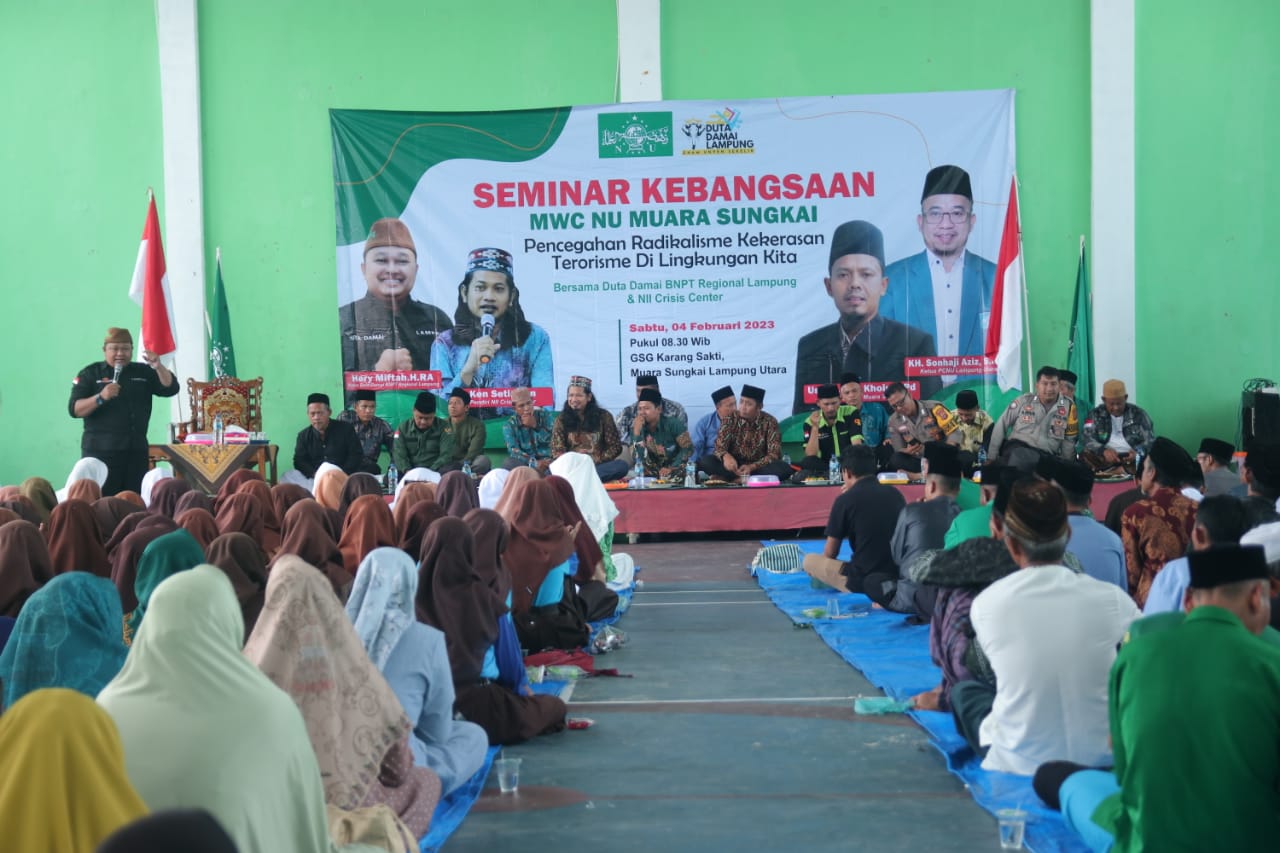 Duta Damai BNPT RI Bersama MWC NU Muara Sungkai Hadirkan NII Crisis Center