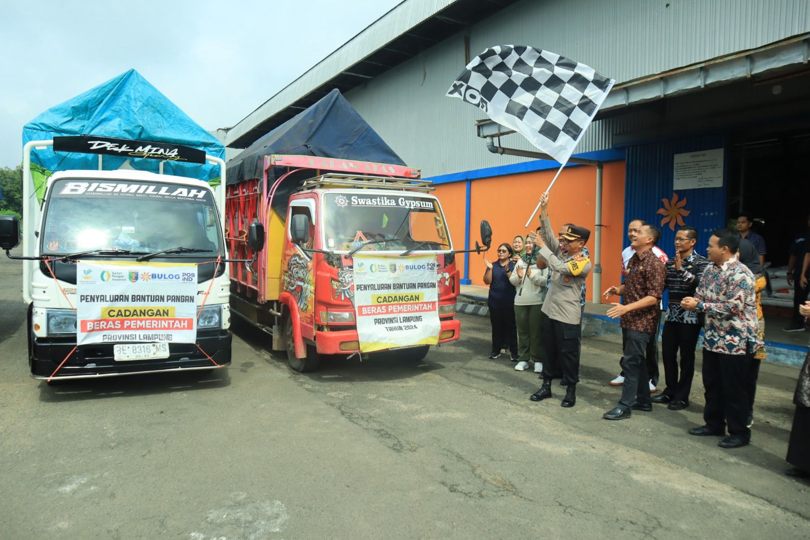 Penyaluran Beras Cadangan dari Pemerintah Disalurkan di Tubaba