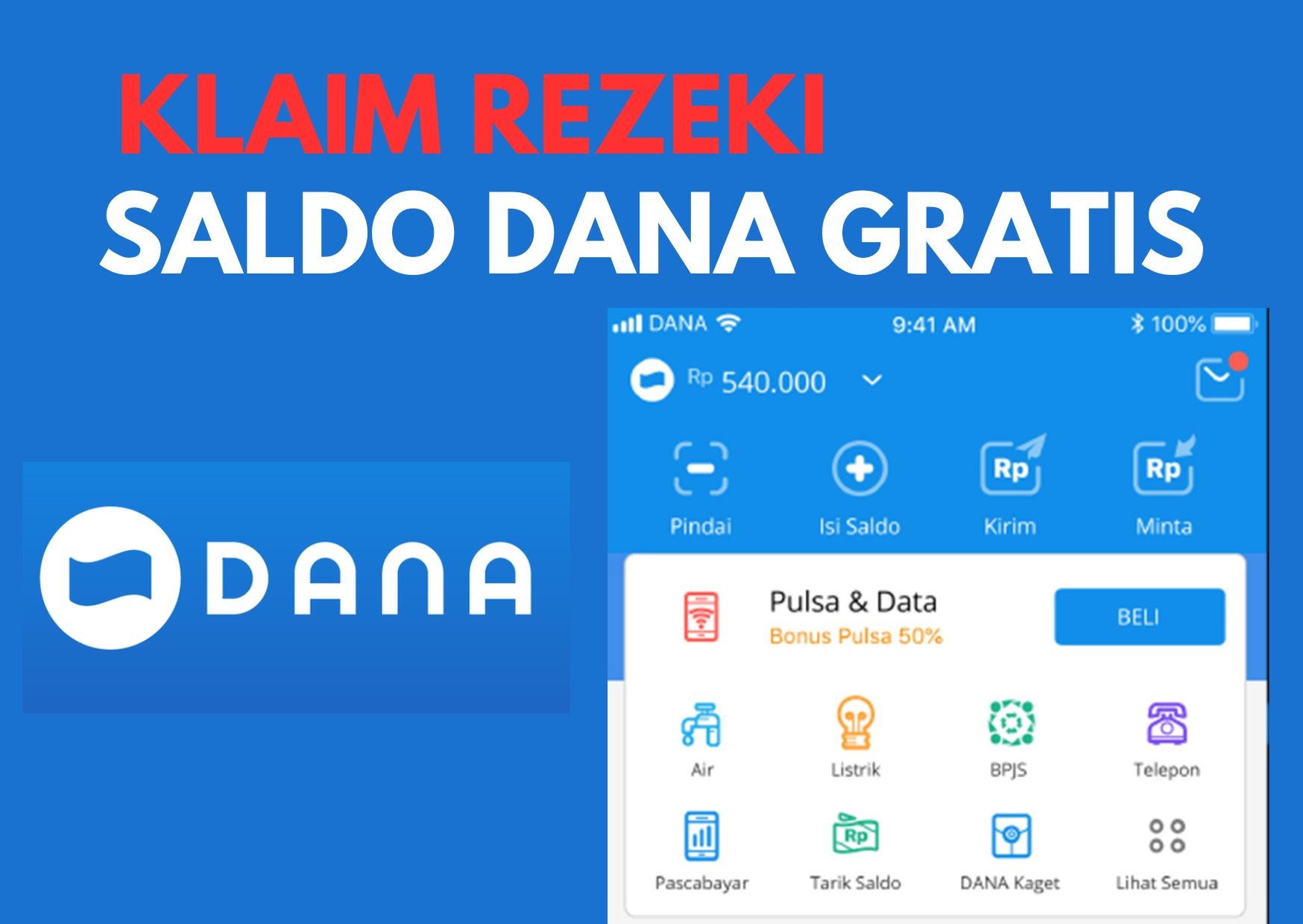 Ambil Link DANA Kaget Hari Ini 9 Oktober 2023, Dapatkan Saldo Gratis hingga Rp 96 Ribu