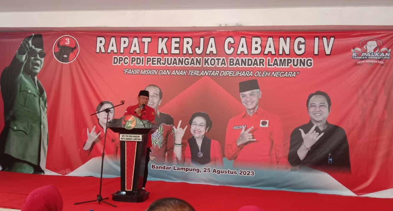 Naikkan Speed, PDI Perjuangan Bandar Lampung Yakin Raih 14 Kursi Pada Pileg 2024