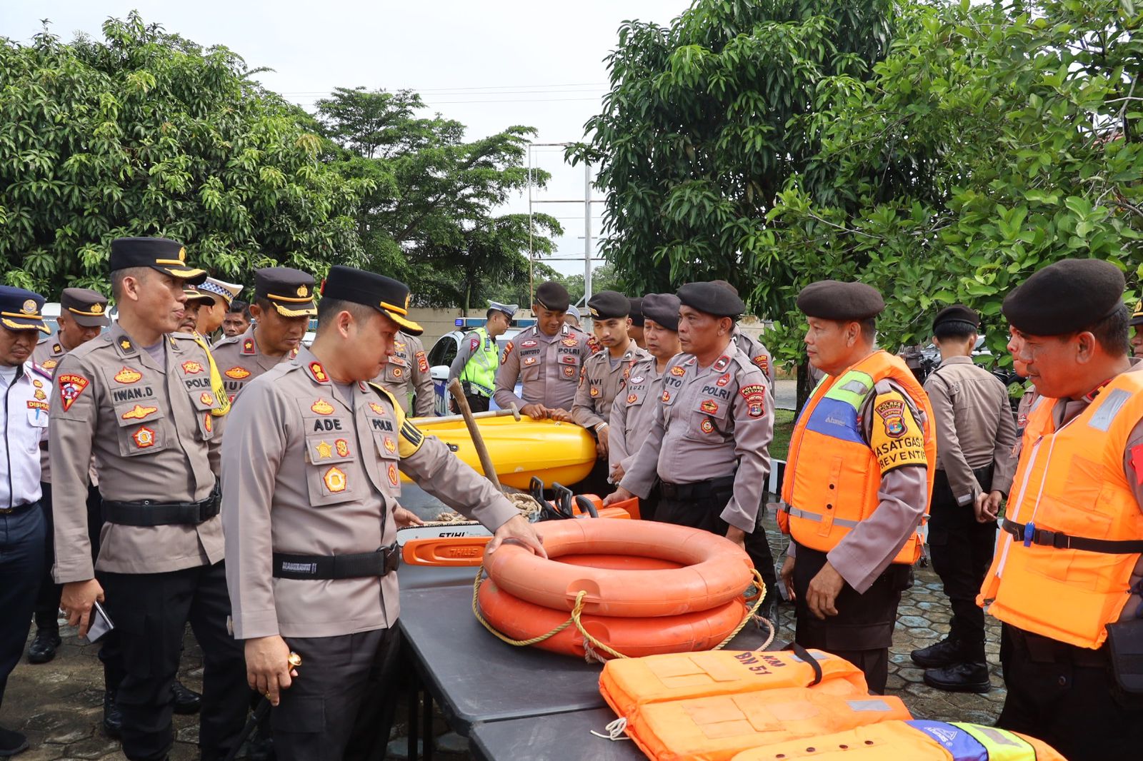 Polres Mesuji Gelar Apel Bersama Kesiap Siagaan Bencana Alam