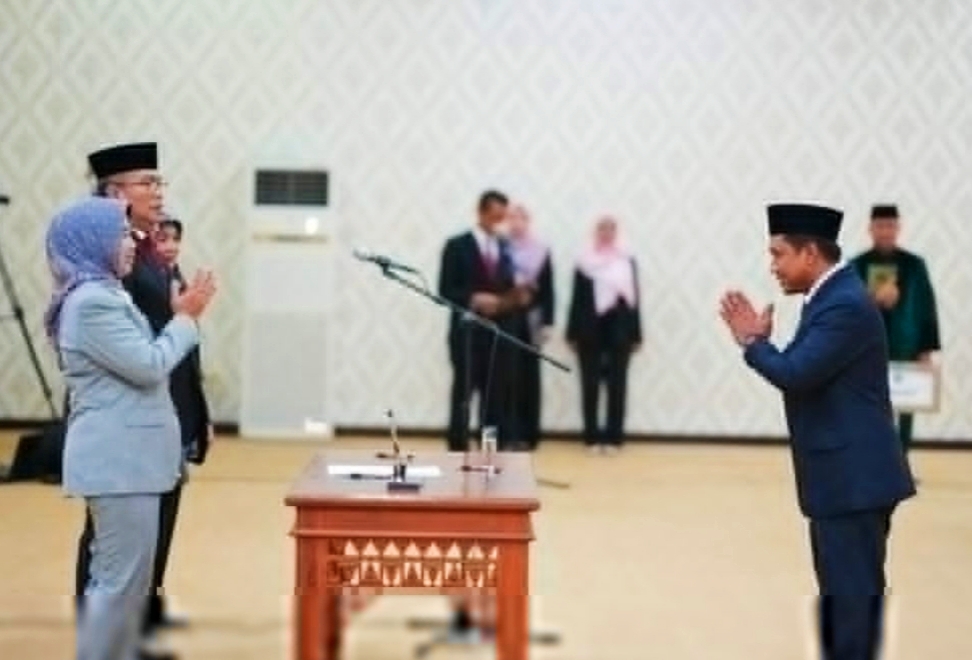 Rektor Unila Lantik Pejabat Baru Tahap Tiga Berdasarkan Perubahan SOTK, Berikut Daftar Namanya