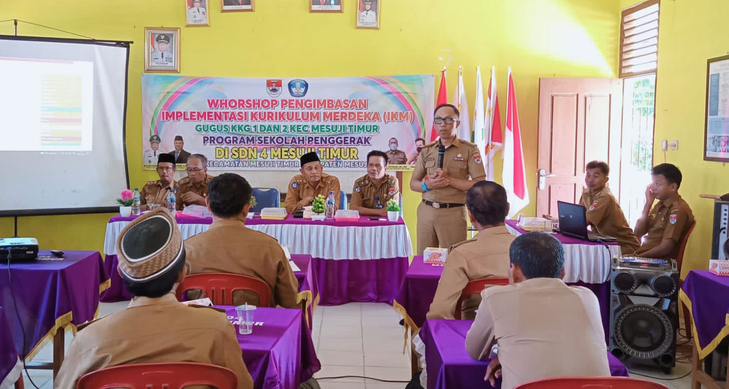 Disdikbud Mesuji Gelar Workshop Implementasi Kurikulum Merdeka