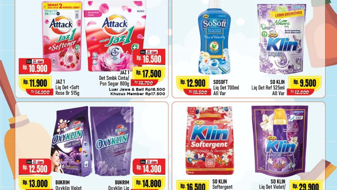 Promo Deterjen Murah Spesial Akhir Pekan dari Alfamart, Pakaian Dijamin Bersih dan Wangi Maksimal! Cek Produkn