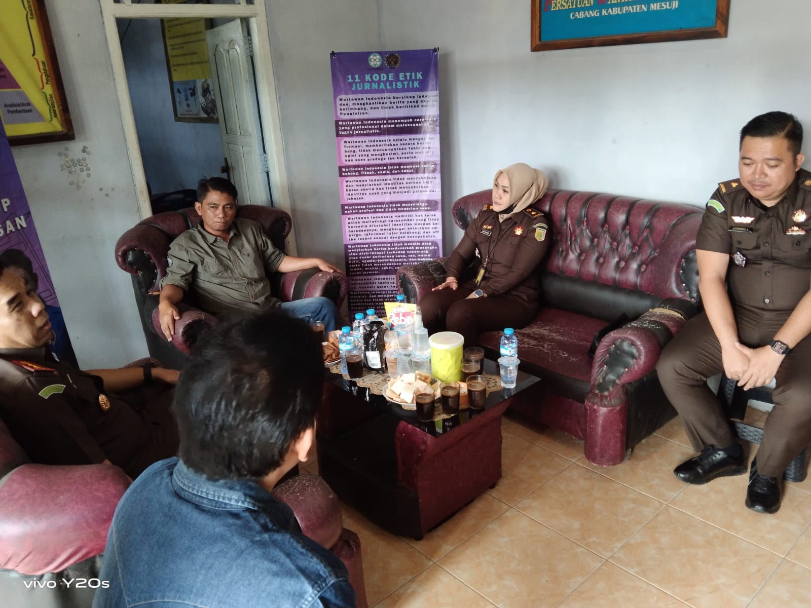 Bangun Sinergi dengan Media, Rombongan Kajari Mesuji Sambangi Kantor PWI