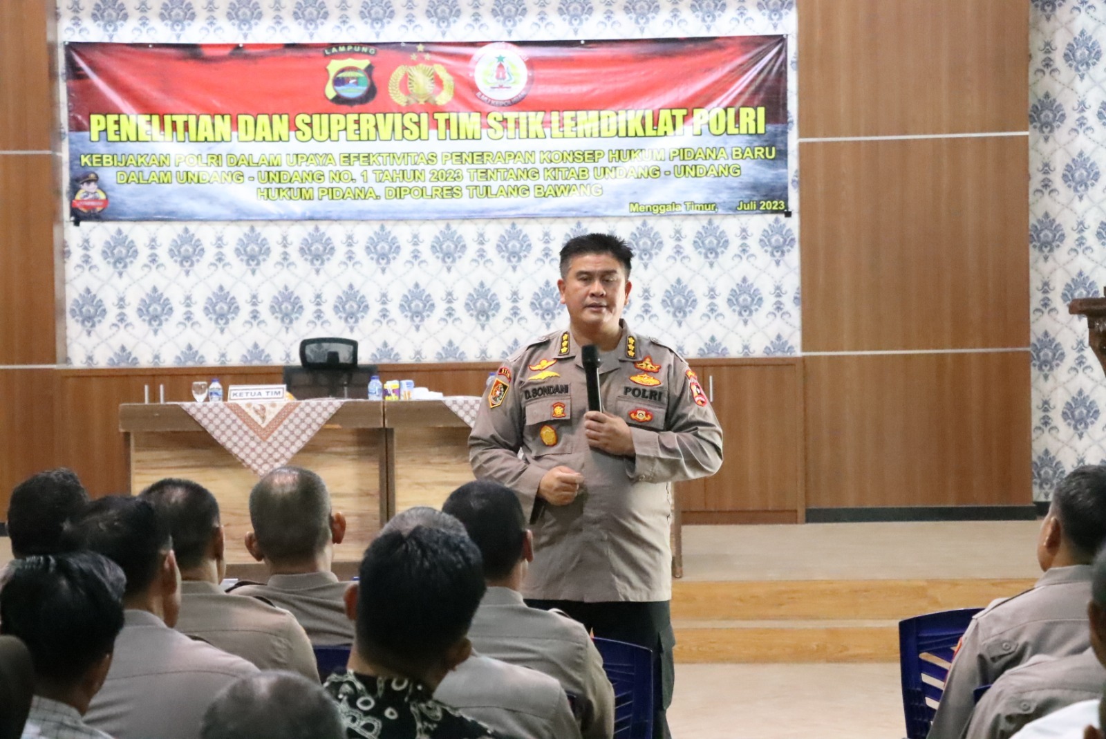Mabes Polri Penelitian dan Supervisi di Tulang Bawang, Ini Fokusnya