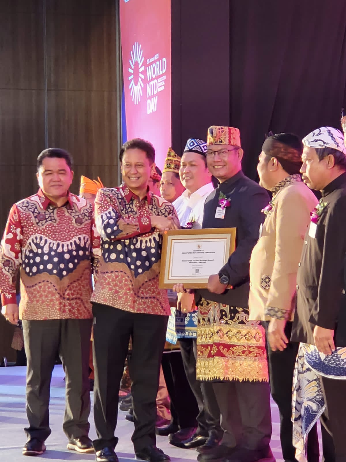 Sukses Terapkan Eradikasi, Pemkab Tubaba Diganjar Penghargaan Kemenkes RI
