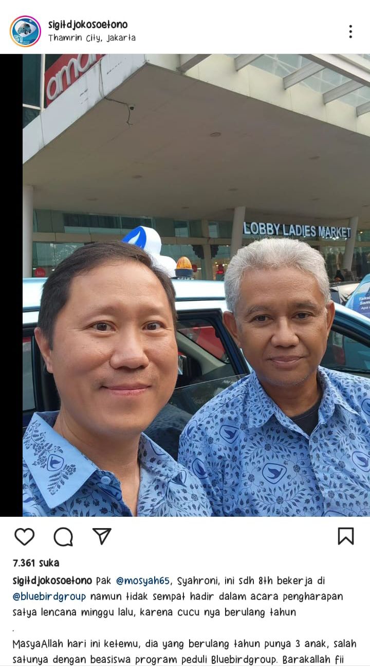 Viral, Dirut Blue Bird Beralih Profesi Jadi Taksi Ngetem di Mal