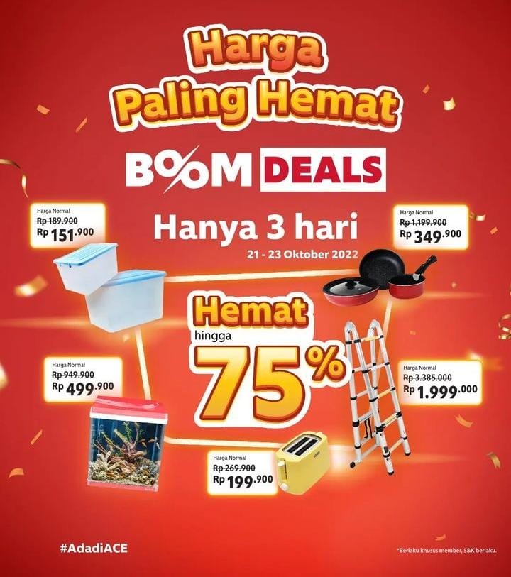 ACE Hardware Bandar Lampung Hadirkan Program Boom Sale, Diskon Hingga 75 Persen