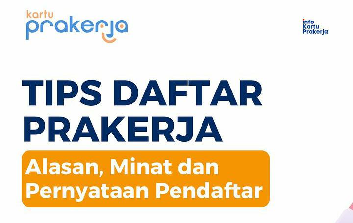 Begini Cara Isi Bagian Minat Pada Akun Prakerja Gelombang 63, Perhatikan