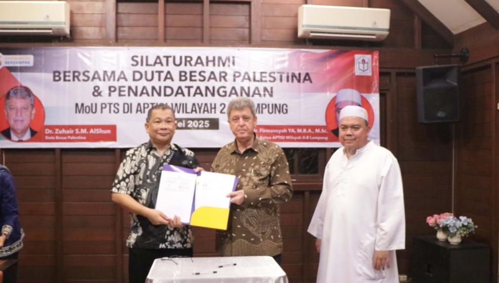 Gagas Beasiswa, Belasan PTS di Lampung MoU dengan Duta Besar Palestina