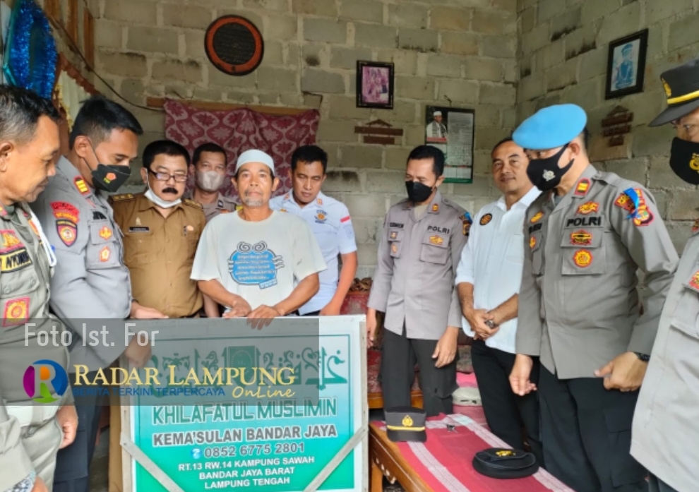 Plang Ranting Khilafatul Muslimin di Lamteng Dicopot, Ini yang Ditemukan