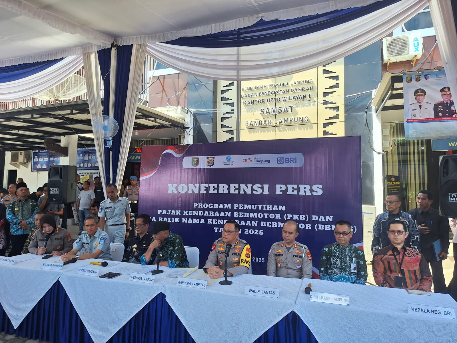 Pemprov Lampung dan BRI Resmi Luncurkan Program Pemutihan Pajak Kendaraan 2025
