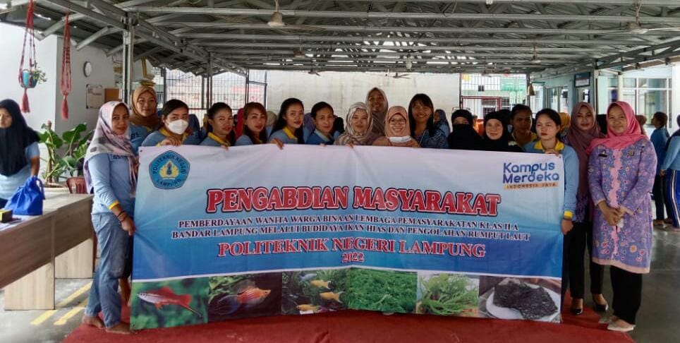 Tim Dosen Polinela Beri Pemberdayaan Terhadap WBP Lapas kelas II A Bandar Lampung