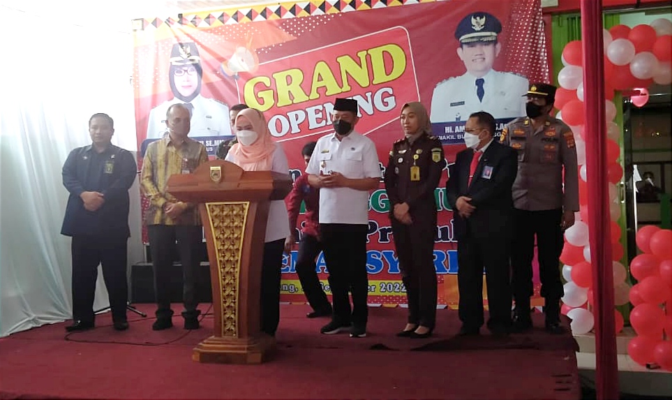 Bupati Resmikan Kantor Pusat Bank Syariah Tanggamus