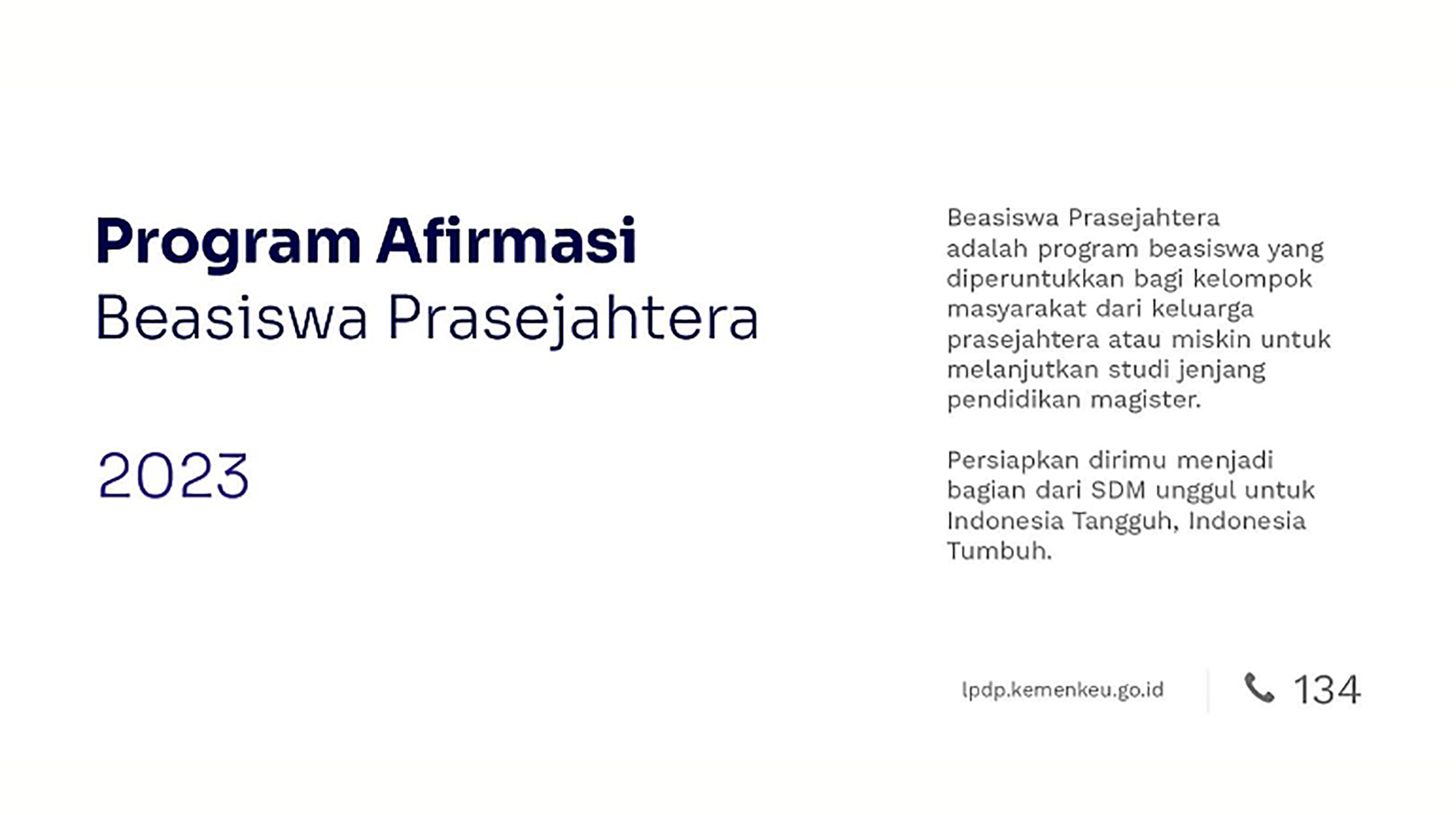 Syarat Beasiswa LPDP Pra Sejahtera 2023, Khusus untuk Penerima Bansos Jenis Ini