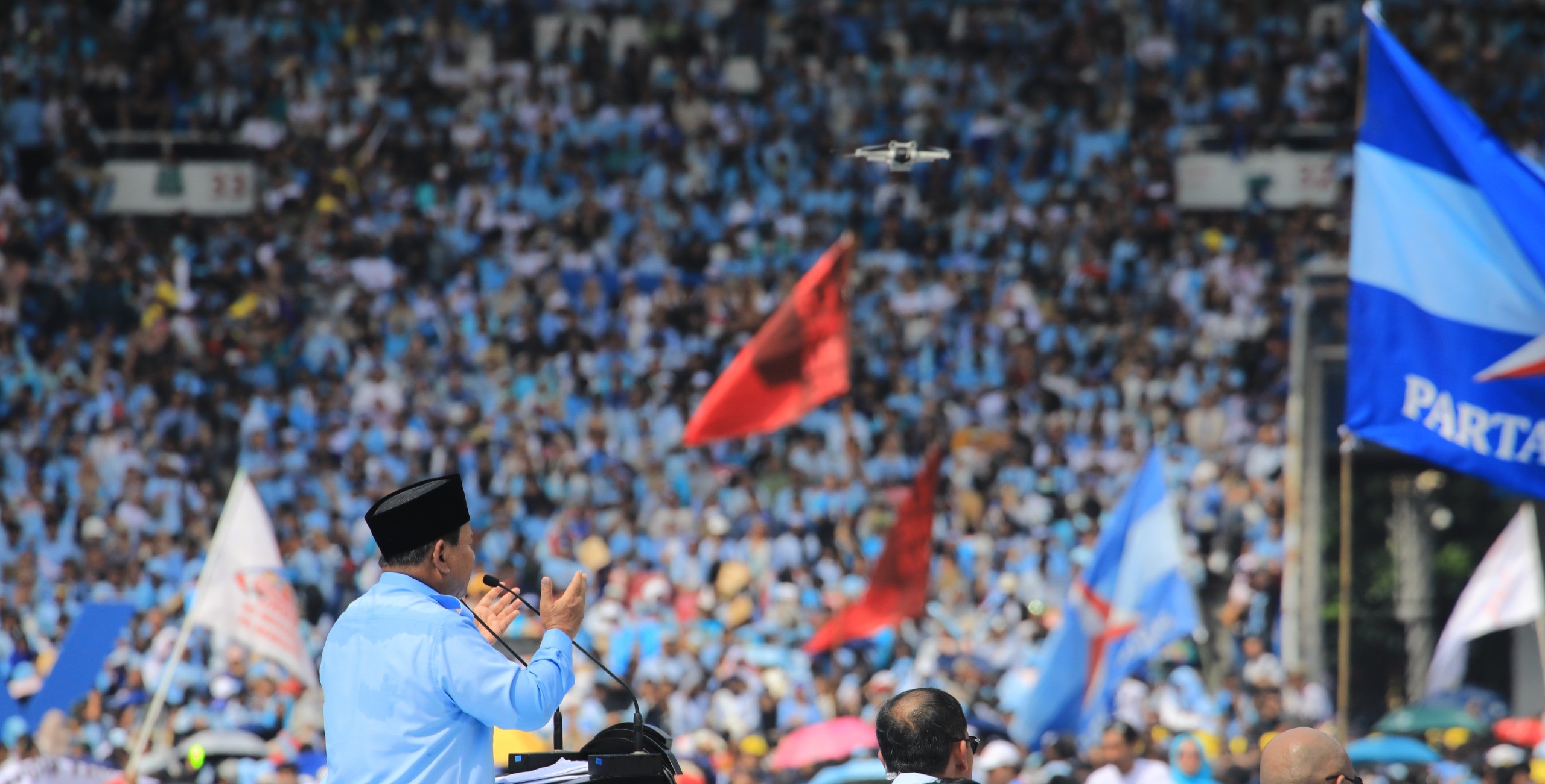 Ratusan Ribu Pendukung Memadati GBK, Prabowo Subianto Berterima Kasih