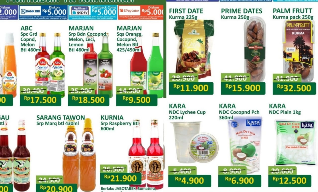 THR Spesial Lewat Promo Belanja Murah di Alfamart, Dapatkan Produk Sirup Hingga Kurma Dengan Harga Hemat