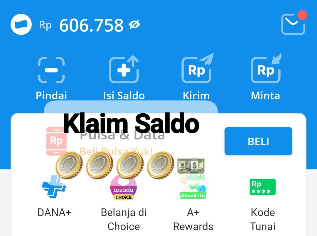 Klaim Saldo Gratis! Link DANA Kaget Sebesar Rp 150.000 Secara Langsung Hari Ini, Senin 24 Februari 2025