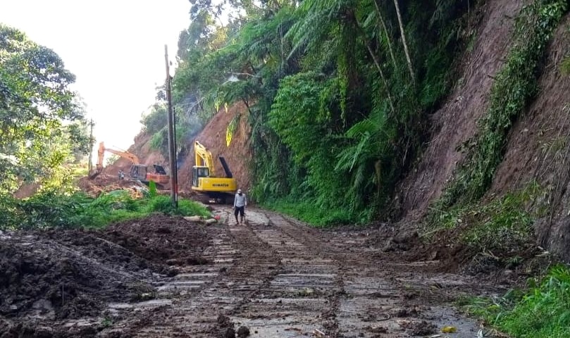 Jalan Provinsi di Ulubelu Kembali Terbuka, Pemkab Tanggamus Lampung Petakan Titik Rawan Longsor