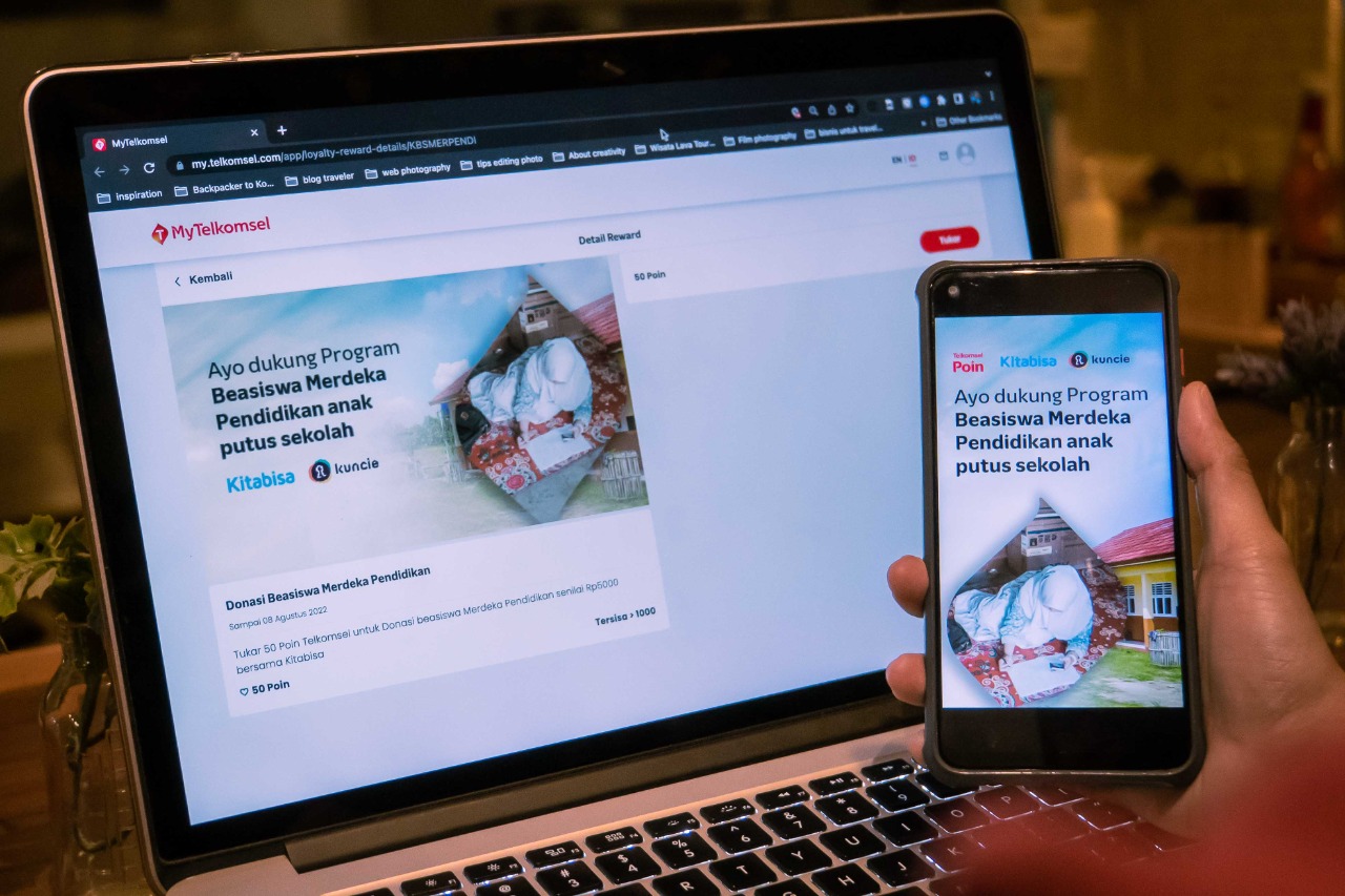 Telkomsel Poin Gelar Donasi Digital di Program Merdeka Pendidikan