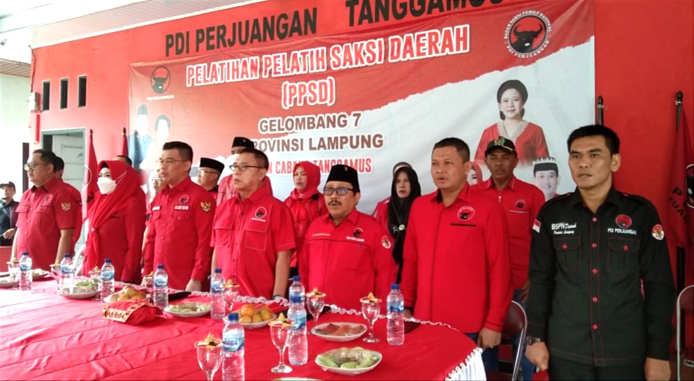 DPC PDI Perjuangan Tanggamus Gelar Pelatihan Pelatih Saksi tingkat Daerah