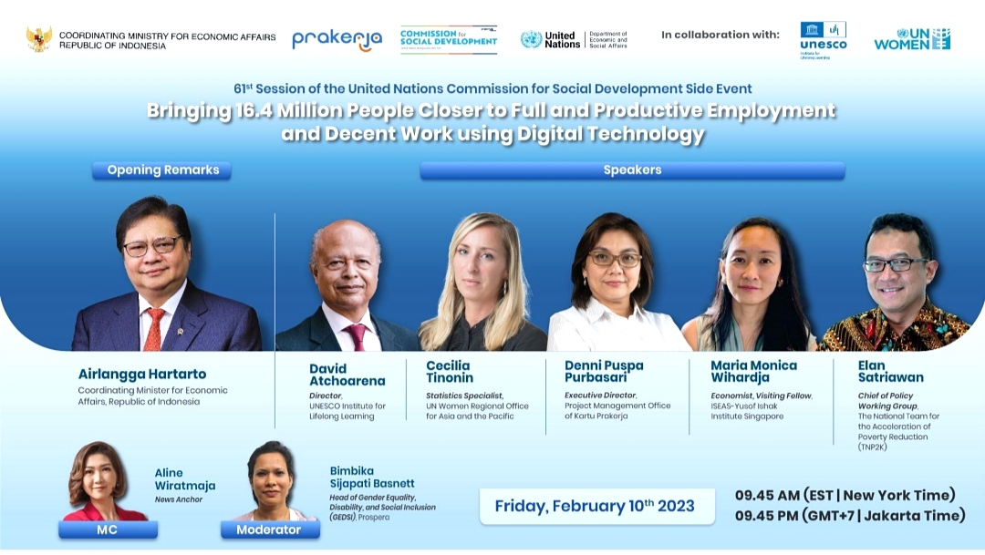 Kartu Prakerja, Inovasi Digital Indonesia Jadi Pembahasan Dalam Webinar PBB