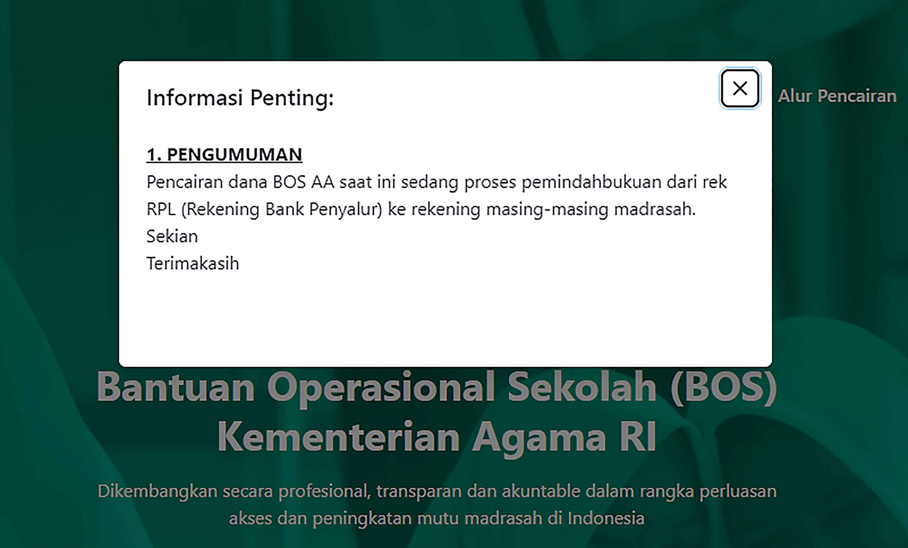 BOS Madrasah Swasta 2023 Cair, Rp 4 Triliun DIbagi untuk 49.074 Sekolah